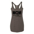 thumbnail image 2 of Wild Bobby, Mom Mode All Day Everyday Mother's Day Tri-Blend Racerback Tank Top, Brown, Small, 2 of 6