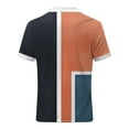 thumbnail image 5 of Sngxgn Men's Cotton Polo Short Sleeve T-Shirt(Orange,S), 5 of 5