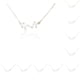 thumbnail image 1 of Jumpingount Retro Ins Amistad Collar Rhinestone Creativo Cómodo Delicado con Tarjeta de Exhibición Joyería Cadena Colgante Type3 NO3, 1 of 6