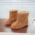 thumbnail image 4 of Owordtank Faux Fur Snow Boots for Toddler Girls Fluffy Furry Mid Calf Boots Winter Warm Outdoor Flat Boots for Kids, 4 of 6