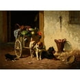 thumbnail image 2 of Charles Thomas 18x14 Gold Ornate Wood Frame and Double Matted Museum Art Print Titled - Dog Hubs (1874), 2 of 4