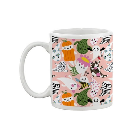

Cute Ghosts In Cute Costumes Mug - Image by Shutterstock
