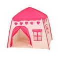 thumbnail image 4 of Tienda de campaña para niños Strade Fareast Limited portátil imaginativa castillo rojo rosa, 4 of 8
