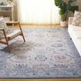 thumbnail image 2 of SAFAVIEH Tucson Candis Oriental Machine Washable Area Rug, Blue/Beige, 9' x 12', 2 of 9