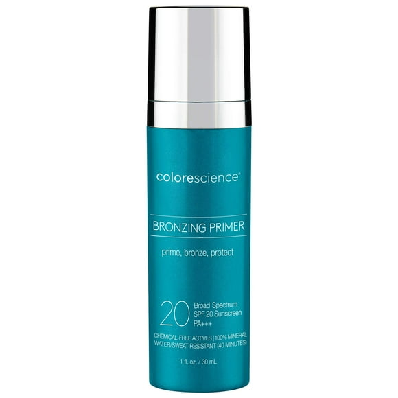 Primer Colorescience Bronceador SPF 20, 30 ml, resistente al agua