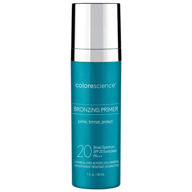 Primer Colorescience Bronceador SPF 20, 30 ml, resistente al agua