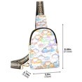 thumbnail image 2 of ALAZA Cartoon Clouds Cute Sling Bag for Women Men Waterproof Crossbody Chest Bags, 2 of 7