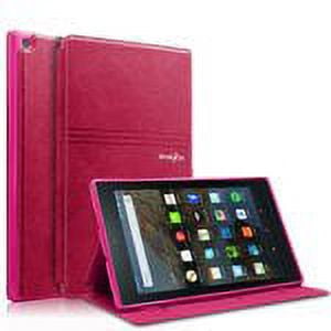 Mignova All-New Amazon Fire HD 8 6th Gen case, Slim Fit Premium Leather with Auto wake/sleep function Cover for Fire HD 8 Tablet (2016 6th Gen Only) (Rose Pink)