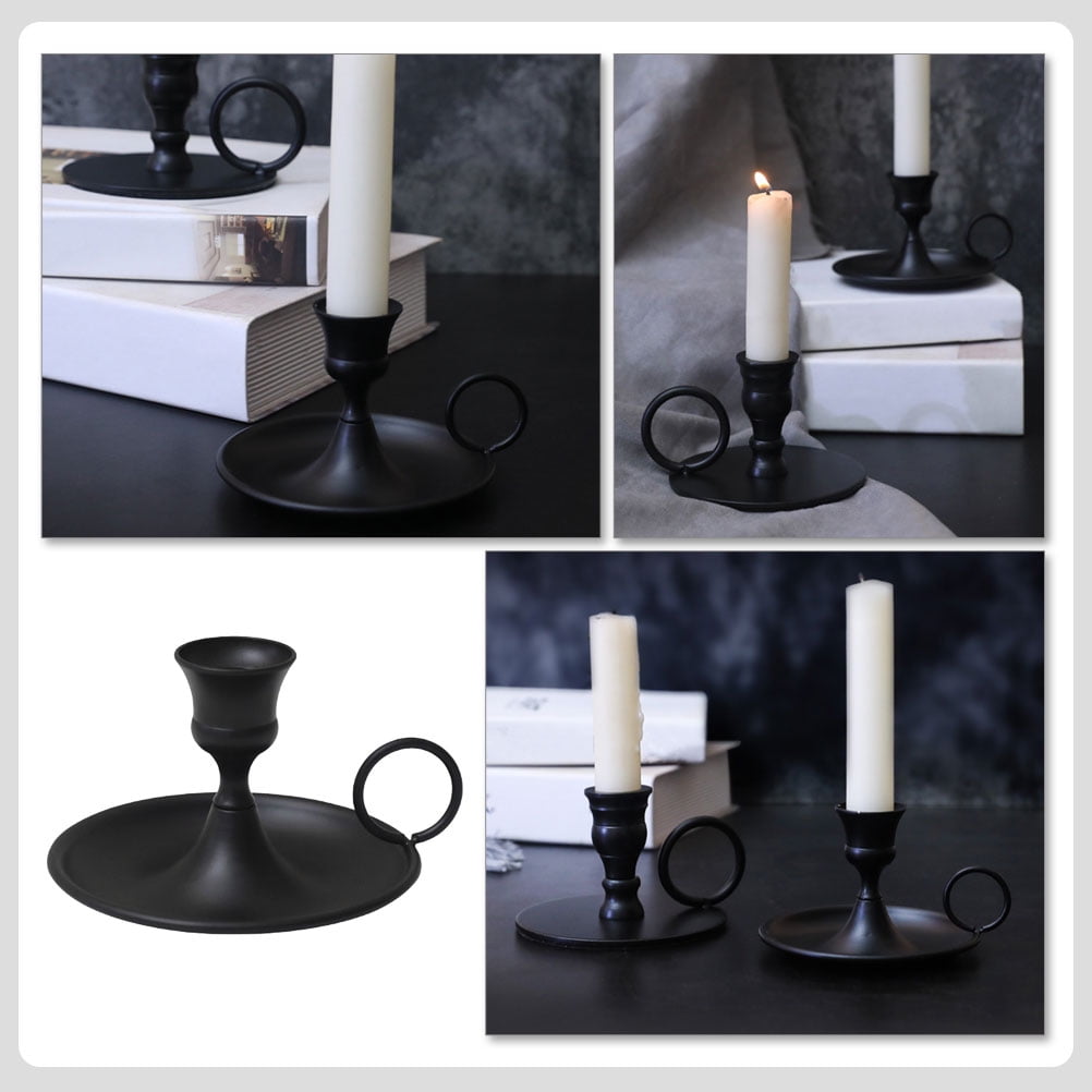 Vintage Iron Candle Stand Candlestick Handicraft Candle Stand for