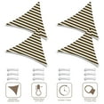 thumbnail image 4 of Yescom 4 Pack 3 Ft 97% UV Block Permeable Fabric Triangle Sun Shade Sail Heavy Duty Canopy Outdoor Pool, 4 of 9