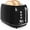 Black, variant on 2 Slice Stainless Steel Toaster Retro with 6 Bread Shade Settings, Bagel, Cancel, Defrost Function, Extra Wide Slot, Removable Crumb Tray, Red