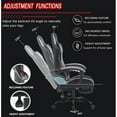 thumbnail image 4 of VIOLHEDO High-Back Ergonomic Gaming Chair with Lumbar Pillow,Footrest PU Leather Adjustable PC Office Chair Gray, 4 of 9