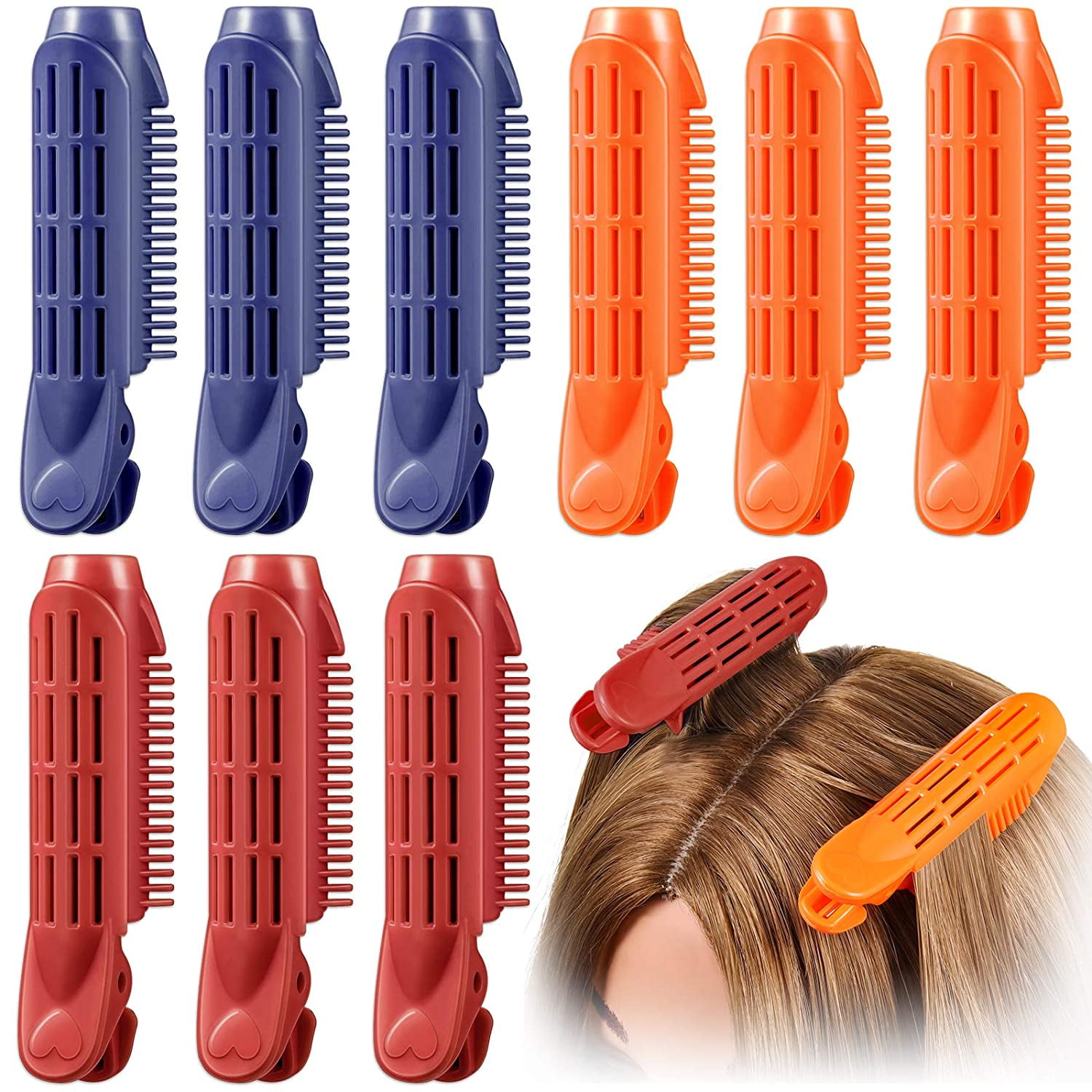 9 Pieces Volumizing Hair Root Clip Natural Fluffy Hair Clips Volume