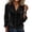 *Black, variant on ClodeEU Women's Velvet V Neck Button Down Long Sleeve Shirt,Casual Slim Blouse ,Women's Plus L