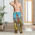 thumbnail image 2 of Susaid Different Construction Site Vehicles Print Mens Pajama Pants Set Sleep & Lounge Pants, PJ Bottoms with Pockets and Button Fly-XX-Large, 2 of 6