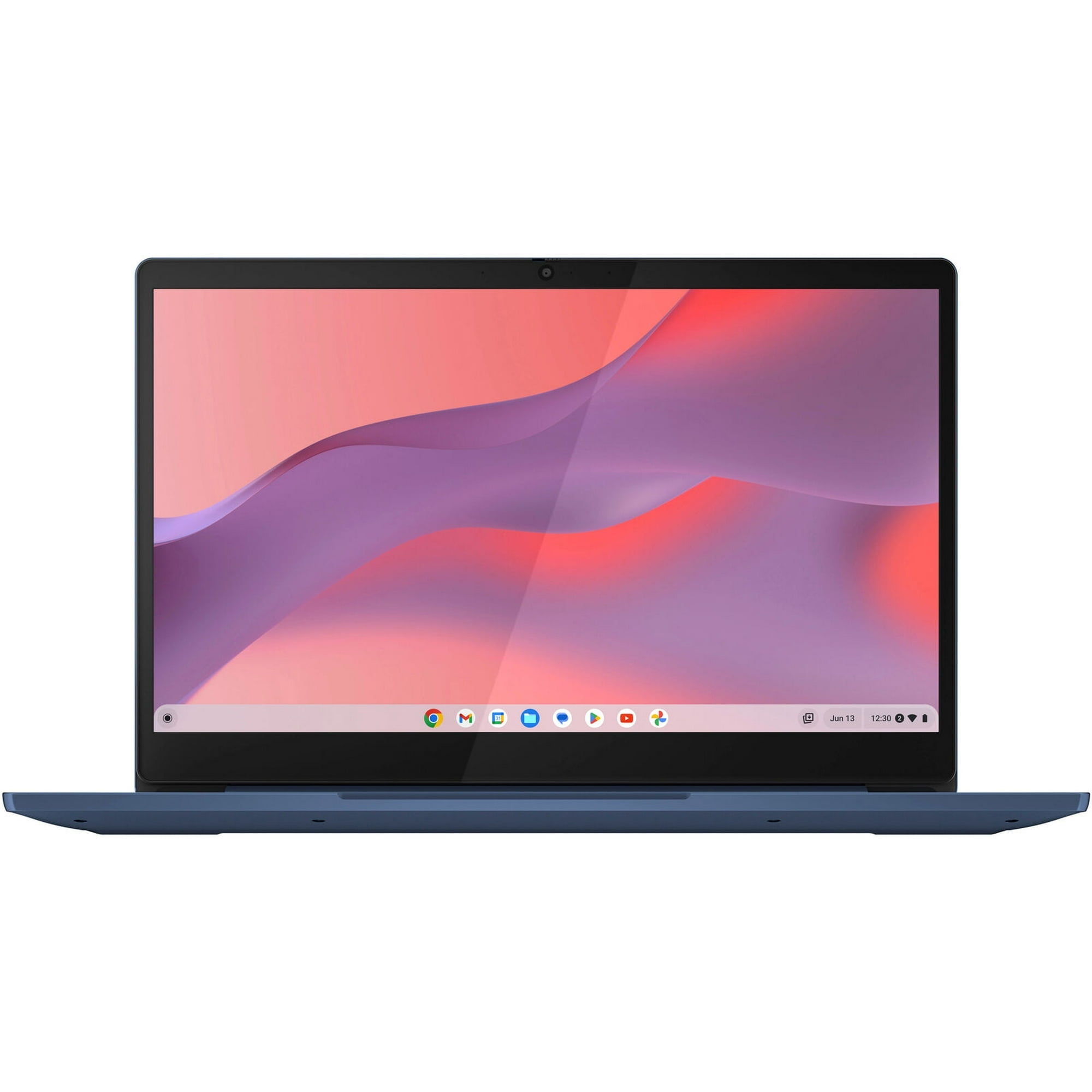 Lenovo - Slim 3 Chromebook 14" FHD Touch-Screen Laptop - MediaTek Kompanio 520 - 4GB Memory - 64GB eMMC - Abyss Blue