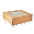 thumbnail image 6 of 12" x 12" x 4" Kraft Cake Boxes with Windows, 2 Count, by Way To Celebrate, 6 of 7