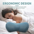 thumbnail image 2 of Lumbar Support Pillow Ergonomic Memory Foam Lumbar Pillow, Relieve Back Pain, CMFY Breathable & Detachable & Washable, Perfect Back Pillow for Office Chairs, Car Seats, Beds (Blue), 2 of 6
