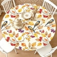 thumbnail image 5 of Fall Pumpkin Round Tablecloth Thanksgiving Harvest Outdoor Tablecloth Waterproof Table Cover for Picnic Dinner Party Decor 47 In D, 5 of 6
