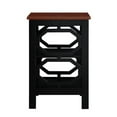 thumbnail image 1 of Convenience Concepts Omega Table d'Appoint, Fini Bois Cerisier et Noir, 1 of 5