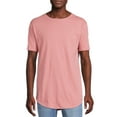 No Boundaries Men's Elongated TShirt, 2Pack