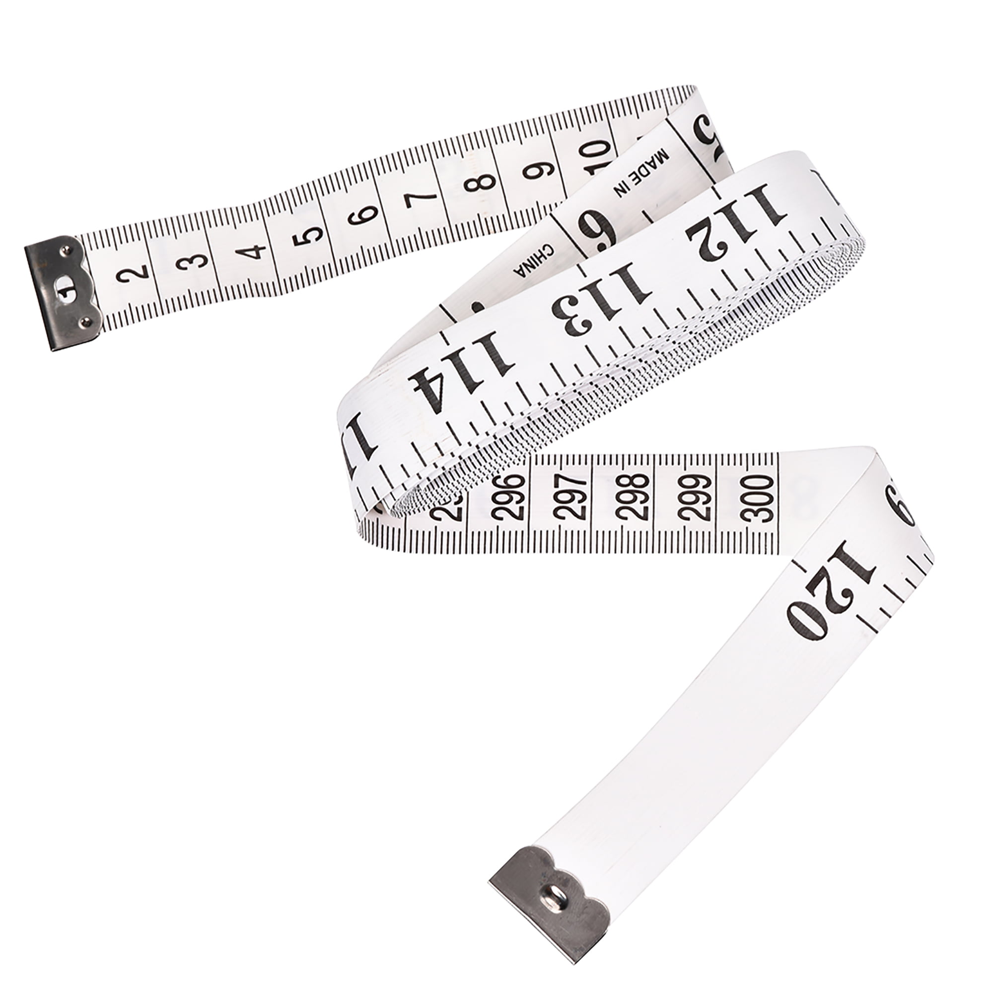  HOME-X Extra Long Measuring Tape, Soft Tape Measure, Body  Measurements, Sewing Tape Measure, Large Print Markings, 120” L, White