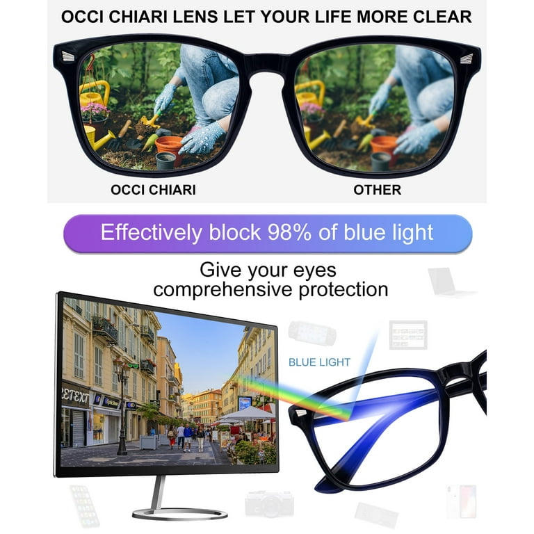 OCCI CHIARI Reading Glasses 3.50 Women Blue Light Blocking Readers for Lady( 1.0 1.25 1.5 1.75 2.0 2.25 2.5 2.75 3.0 3.5 4.0 5.0 6.0) with Arylic Lens 