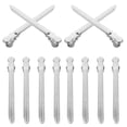 thumbnail image 1 of Miangastore 12pcs Hairdressing Metal Hair Clips Sectioning Barber Clips Hair Cutting Clips, 1 of 8