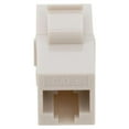 thumbnail image 4 of NavePoint CAT6 UTP Inline Keystone Coupler, RJ45 Female to RJ45 Female, Snap-In, 25 pack, Ivory, 4 of 5