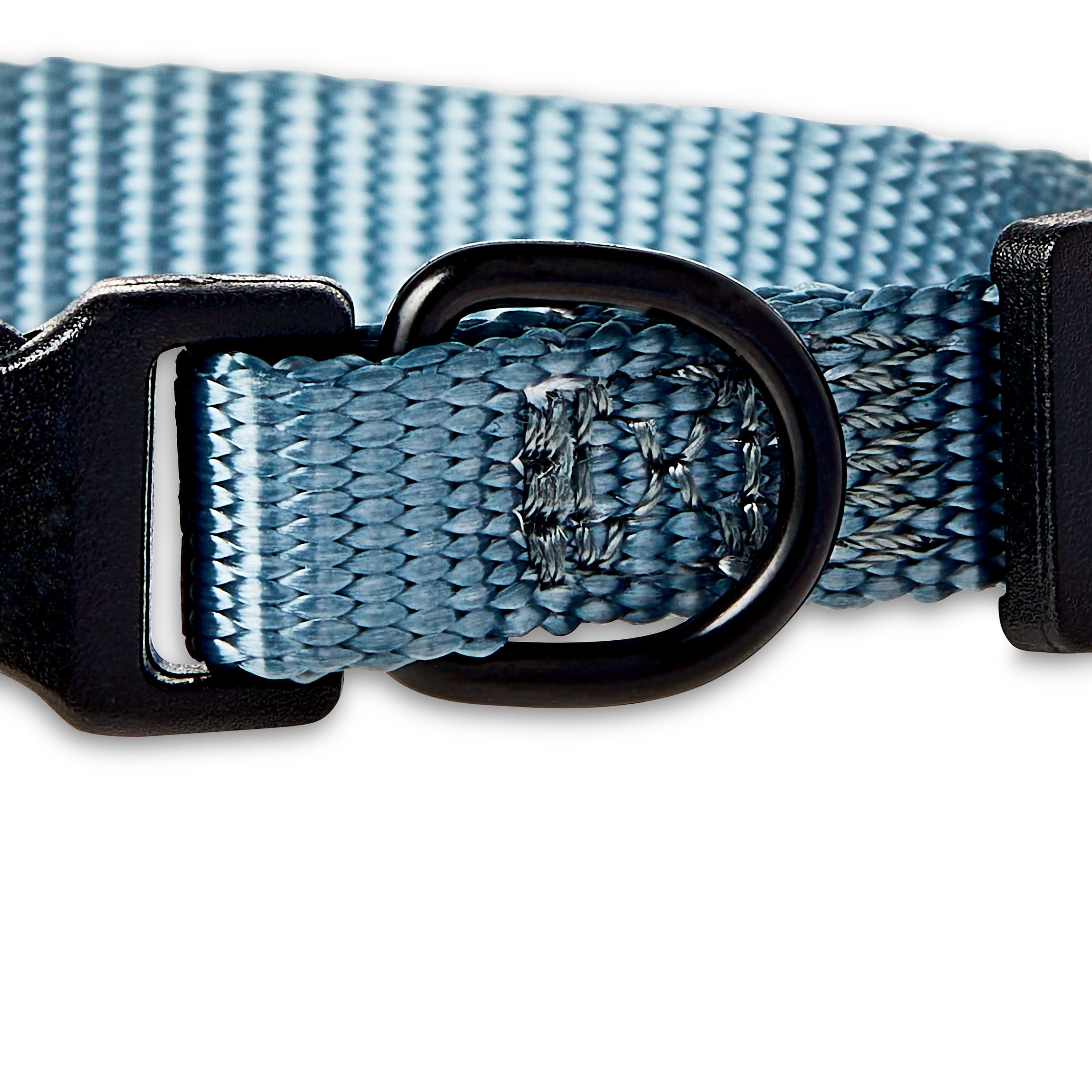 Vibrant Life Solid Polyester Adjustable Dog Collar, Gray, XL