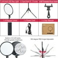thumbnail image 5 of EOTO LIGHT LED Ring Light - 14 inch 5000 lumens Studio Light with Tripod Stand for Tiktok, Vlog, Video Shooting, Video Conferencing, Streaming Light with LED Display and Remote Control, 5 of 5