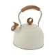 thumbnail image 1 of Tetera de acero inoxidable de 2,5 l compatible con estufas eléctricas de interior. blanco beige, 1 of 9