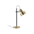 thumbnail image 3 of Adesso Clayton - Desk lamp - 1 socket - matte black, antique brass, 3 of 4