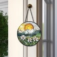 thumbnail image 4 of Stained Glass Suncatcher for Windows - Handmade 7.87x7.87 Inch Sun Catcher Window Hanging with Design, Indoor Doorway & Garden Decor, Christmas Birthday Gift Idea, 4 of 4