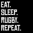 thumbnail image 3 of CafePress - Eat Sleep Rugby Repeat Pajamas - Men's Dark Loose Fit Cotton Pajama Set, 3 of 7