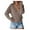Khaki, variant on 2026 Womens Knitted Deep V Neck Wrap Sweaters Long Sleeve Crochet Knit Wrap Front Loose Pullover Sweater Tunics Tops