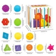 thumbnail image 2 of Elainilye Baby Montessori Toys for 1 Year Old, Colorful Sensory Toys for Toddlers 1-3, Travel Activities Cube Shape Toys, Baby Gifts, Motor Skills Educational Learning Toys, 2 of 9