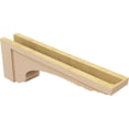 thumbnail image 5 of 6"W x 36"D x 12"H Thin Warren Rough Cedar Woodgrain TimberThane Corbel, Primed Tan, 5 of 6