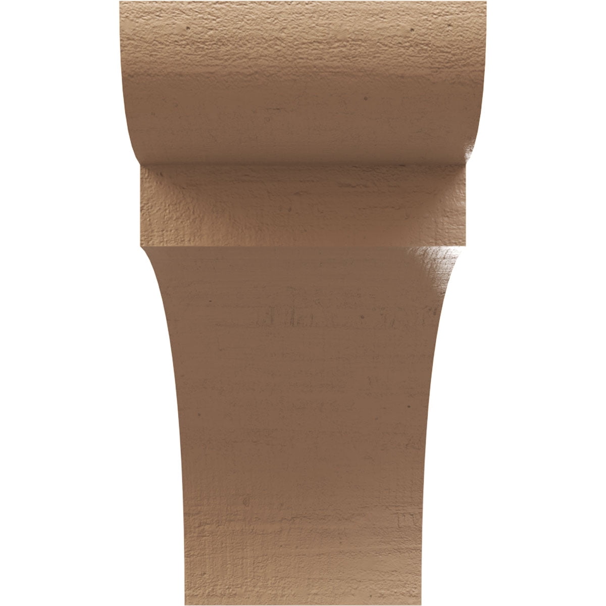 5"W x 15"D x 10"H Classic Yorktown Rough Cedar Woodgrain TimberThane Corbel, Primed Tan