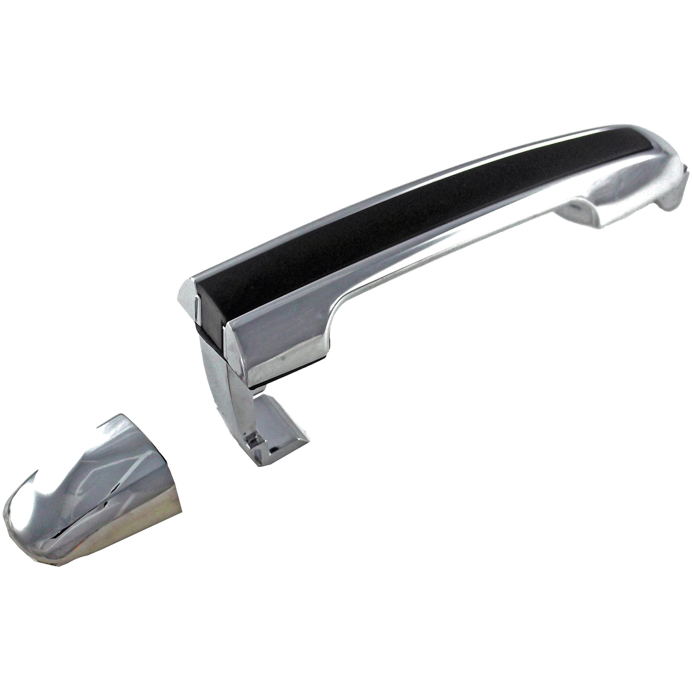 Dorman 82272 Front Passenger Side Exterior Door Handle for Specific Hyundai Models, Chrome Lever with Black Insert
