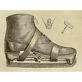thumbnail image 3 of Inventions 24x19 Black Modern Framed Museum Art Print Titled - Mechanics of the Ice Skate, 3 of 5