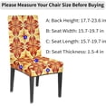 thumbnail image 2 of Tribals Floral Chair Covers for Dining Room Set of 4, Washable Spandex Parsons Slipcovers, Removable Kitchen Chair Cover, Stretch Seat Protector for Home Party Hotel, 2 of 6