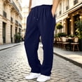thumbnail image 2 of Hudaneo Teen Boys Baggy Straight Leg Sweatpants Open Bottom Drawstring Waist Pockets, 5-16 Years, 2 of 7