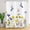 Daisy Hummingbird, variant on Spring Floral Shower Curtain, Colorful Watercolor Wild Flower Butterfly Plants Bathroom Curtains Rustic Bathtub Decor Machine Washable Waterproof Fabric with Hooks,72" Wx72 L