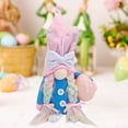 thumbnail image 5 of AURIGATE Easter Bunny Gnome Decor 5.91x2.76x10.63in Polyester Plush Ornament for Spring Holiday Tabletop & Home Decor, 5 of 6