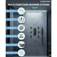 thumbnail image 4 of EVERSTEIN Thermostatic  LED Shower Faucet 12"Rain High Pressure Shower Head with 6 body Jets Matte Black, 4 of 5