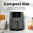 thumbnail image 4 of Chefman 2L (2 Qt) Compact Air Fryer w/ Digital Display and Shake Reminder - Grey, New, 4 of 9