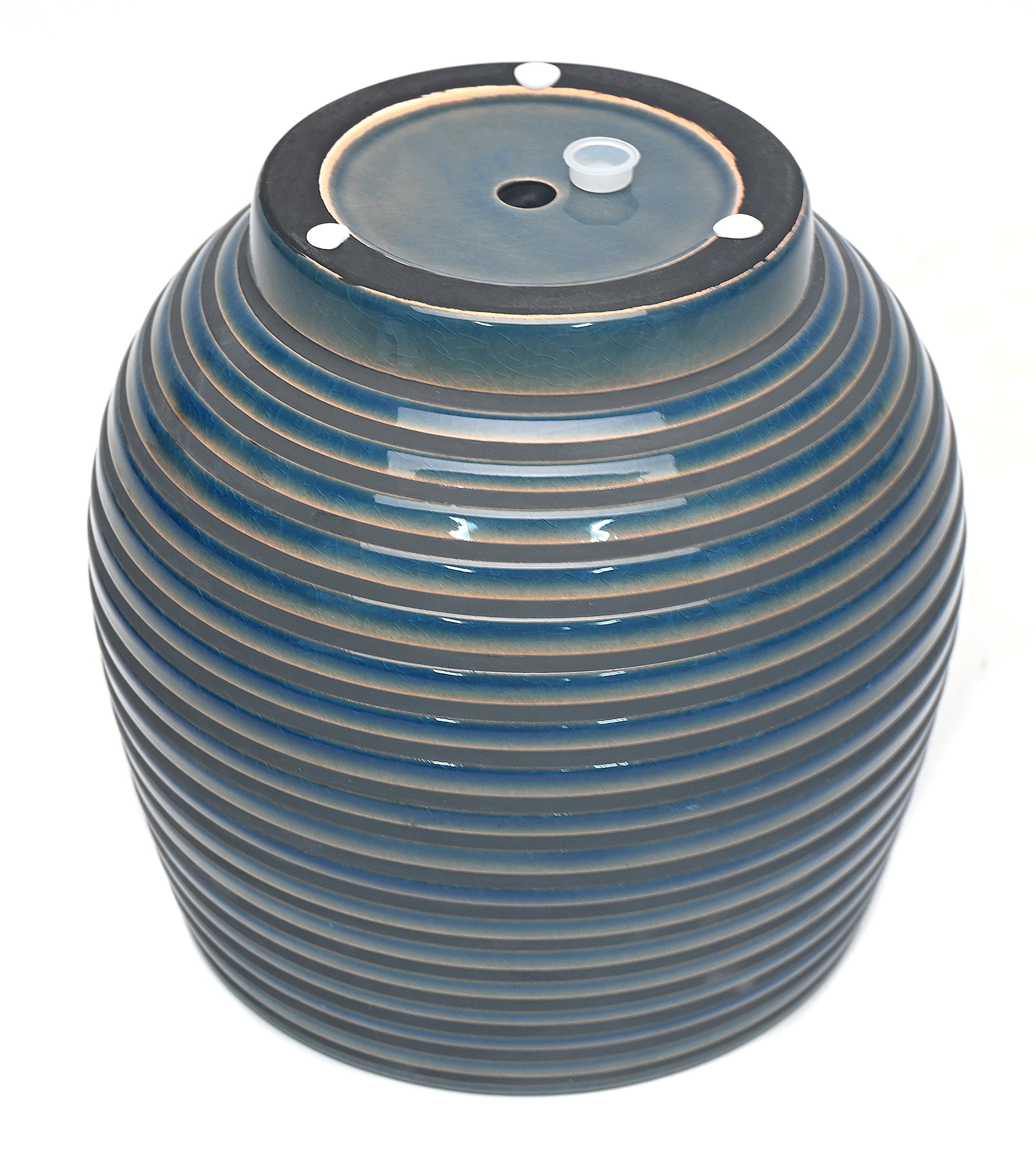 Better Homes & Gardens 10 inch Ceramic Lynlee Planter, Blue