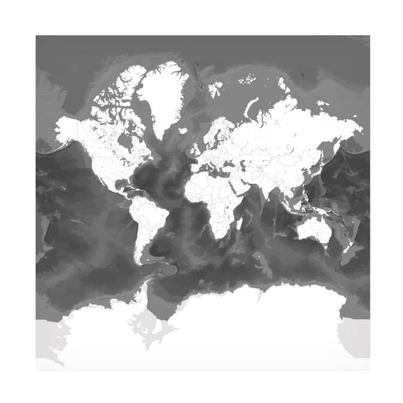 Trademark Fine Art Rosana Laiz Blursbyai Olson world map Canvas Wall Art