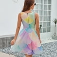 thumbnail image 6 of Beautiful Mermaid Scales Women's Tank Dress V Neck Sleeveless Summer Sundress, 6 of 7